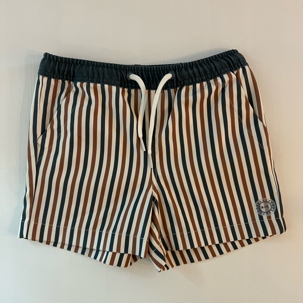 Rylee + Cru Multicolor Striped Swim Trunks Boys 2-3Y